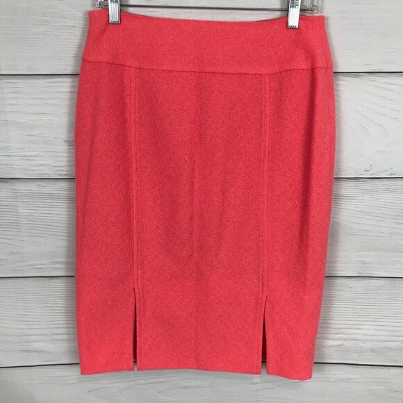 Escada Pink Pencil Skirt EUR Size 38 Wool Blend Lined Career Side Slits - Picture 7 of 7
